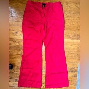 Red flare Pants